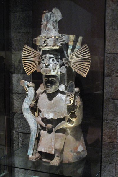 Incense Burner in the Form of the God Tlaloc, Tlahuac, Late Postclassic Period, c.1500 by Aztec