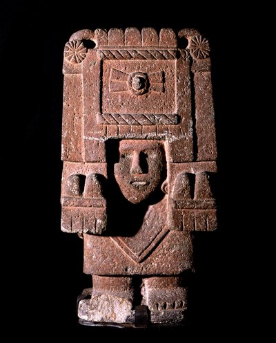 Aztec Art: representation of Chicomecoatl (called also Xilonen), goddess of the Maize and Fertility. National Museum of Anthropology, Mexico by Aztec Aztec