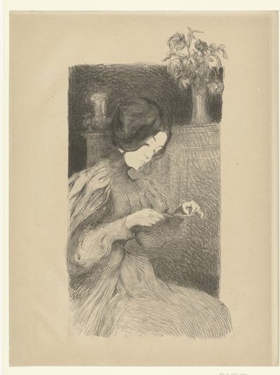 Seated Woman with Object in Hands (Solitude) by B.A. Neuberger