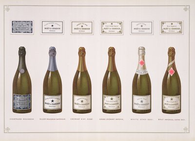 Types of Champagne and Sparkling wine, from La France Vinicole, published by Moet & Chandon, Epernay by B. Arnaud