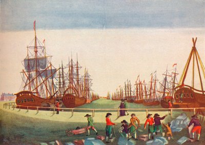 Whaling Ships at Kingston on Hull by B. F. Liezel