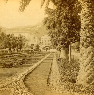 Monte Carlo, looking from the Casino, 1897 by B. W. Kilburn