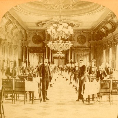 The Great Dining Hall, Windsor Hotel, Montreal, Canada by B. W. Kilburn