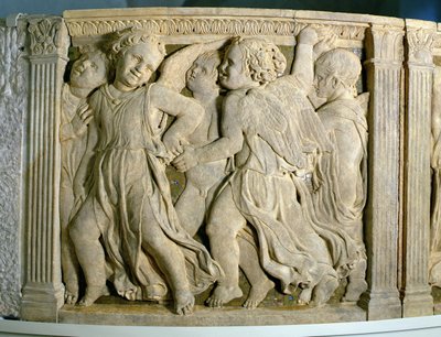 Post-Restoration Panel No.I from the Exterior Pulpit of Prato Cathedral by B. di Donatello and Michelozzo