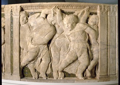 Post-Restoration Panel No.VII from the Exterior Pulpit of Prato Cathedral by B. di Donatello and Michelozzo