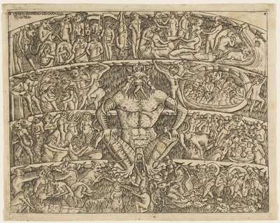 The Inferno According to Dante, from the Campo Santo Frescos in Pisa by Baccio Baldini