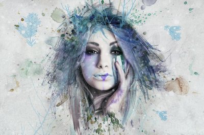 Expressive Fantasy Portrait by Baden Bowen