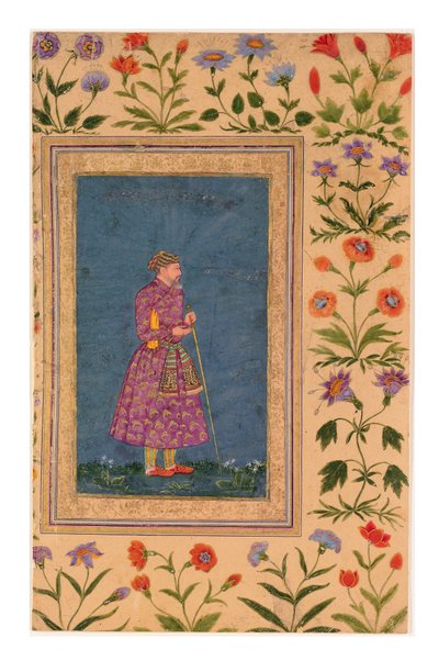 Portrait of Mughal Grandee, Standing by Bahadur Ilyas