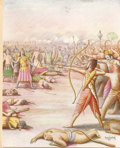 Killing of Indrajit by Balasaheb Pandit Pant Pratinidhi
