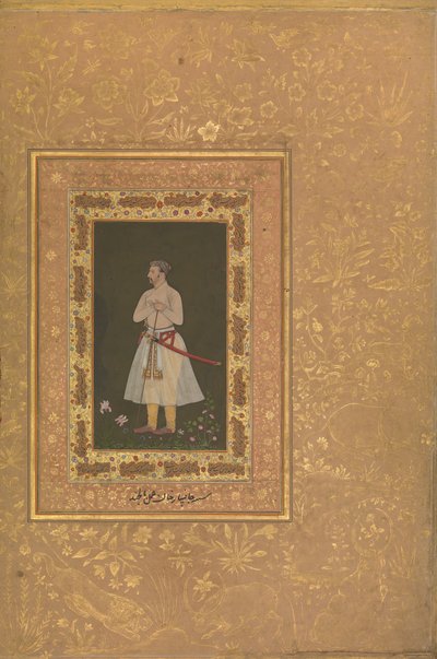 Portrait of Jahangir Beg, Jansipar Khan, Folio from the Shah Jahan Album by Balchand