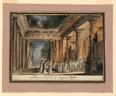 Design for Setting Consecration of Antique Temple by Baldassare Cavallotti