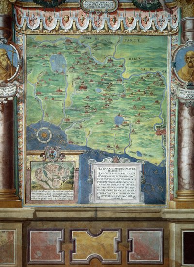 The Roman Tuscia Land Donated by the Countess Matilda to the Church (detail) by Baldassare Croce