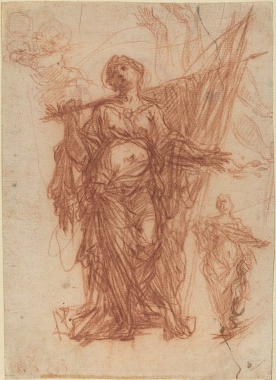 Female Saint Carrying a Banner by Baldassare Franceschini