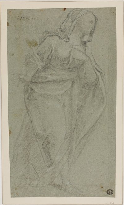Standing Draped Female Figure by Baldassare Franceschini