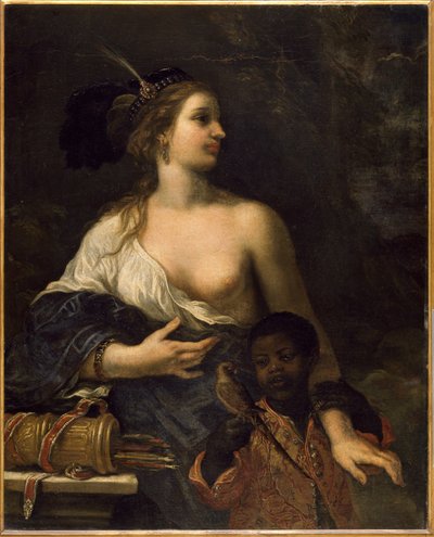 Turkish Woman with Black Kid, c.1650-1670 by Baldassare Franceschini