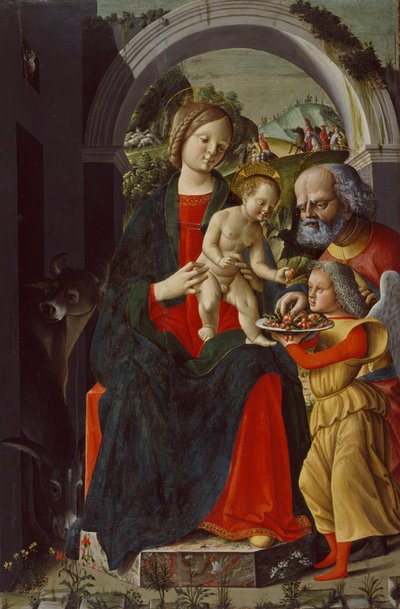 The Holy Family with an Angel by Baldassare di Matteo Carrari