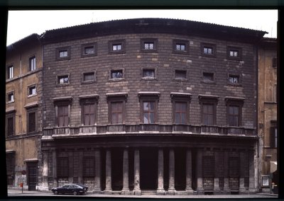 View of the renaissance palace Massimo alle Column by Baldassarre Peruzzi