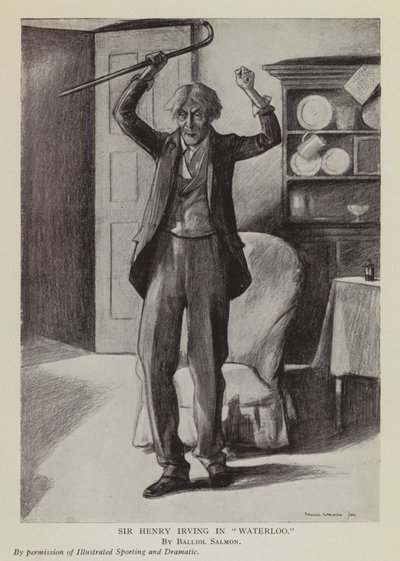 English actor Henry Irving in Arthur Conan Doyle