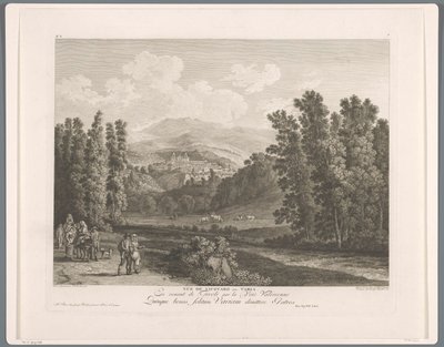 View of Vicovaro by Balthasar Anton Dunker