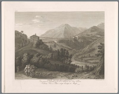 View of San Cosimato by Balthasar Anton Dunker