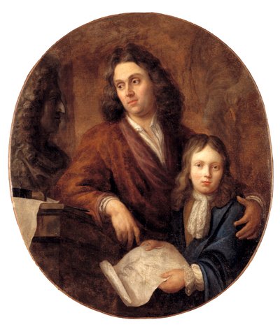 The Sculptor Willem Kerrickx and his Son Willem Ignatius by Balthasar Beschey