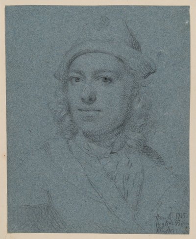 Portrait of a Young Man with a Cap, from the Front by Balthasar Denner