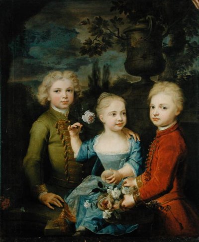 The Children of Councillor Barthold Heinrich Brockes (1680-1747) by Balthasar Denner
