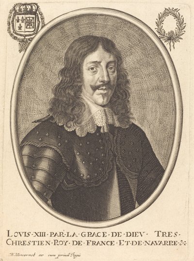 Louis XIII, King of France by Balthasar Moncornet