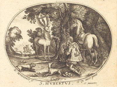The Vision of Saint Hubert by Balthasar Moncornet