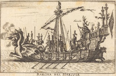 Barcha del Hercole by Balthasar Moncornet after Remigio Cantagallina