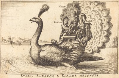 Eurytus, Echion, and Aethalides, Argonauts by Balthasar Moncornet after Remigio Cantagallina