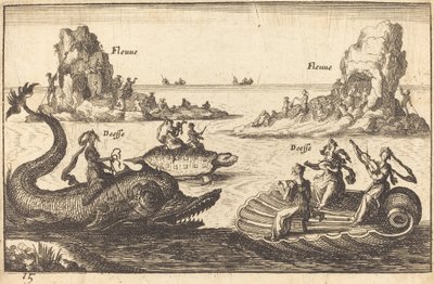 Goddesses on the River by Balthasar Moncornet after Remigio Cantagallina