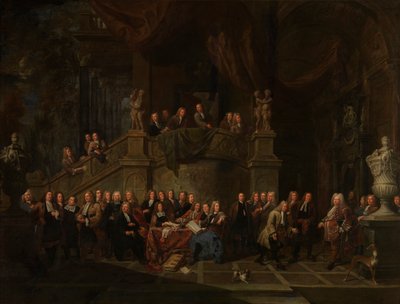 The Reception of Jan Karel de Gordes at the Guildhall by Balthasar van den Bossche