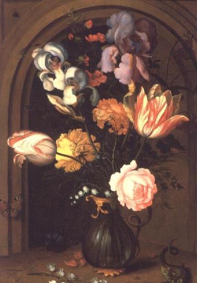 Still Life of Flowers in a Vase by Balthasar van der Ast
