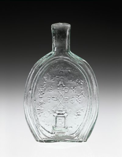 Figured Flask by Baltimore Glass Works