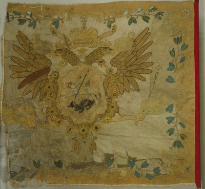 Saint George Flag of the Infantry Regiment at the Time of Anna Ioannovna, 1730s by Banners and Standards Flags