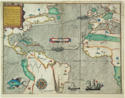 The Famous West Indian Voyage Made by the English Fleet of 23 Ships and Barks by Baptista Boazio