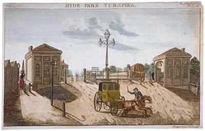 View of Hyde Park Corner Turnpike, Westminster, London by Barak Longmate Jr