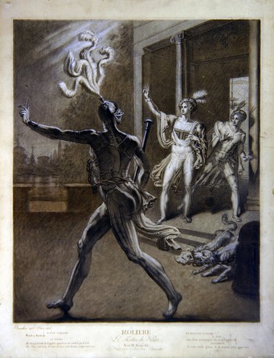 Don Juan and the Commendatore, Illustration from Act IV Scene 12 of 