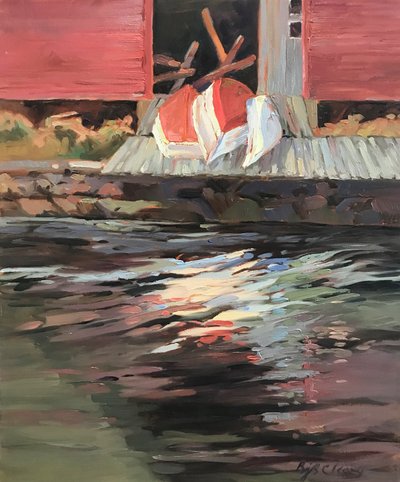Boathouse Maine by Barbara Cleary