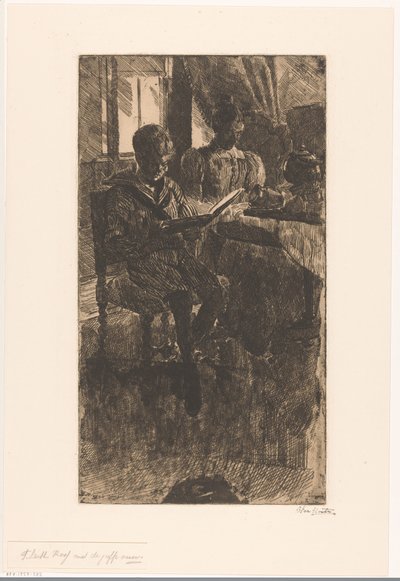 F. Leith Ross with the Lady by Barbara Elisabeth van Houten (signed by artist)