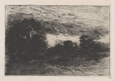Landscape with Trees and Stormy Sky by Barbara Elisabeth van Houten