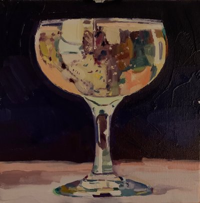 I Get No Kick from Champagne, 2019 by Barbara Hoogeweegen