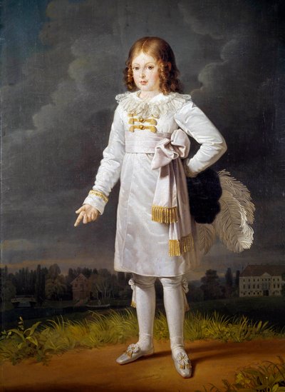 Portrait of Frederic Napoleon, Prince Bacciochi by Barbara Krafft