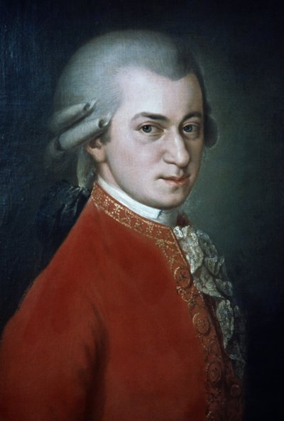 Wolfgang Amadeus Mozart, posthumous portrait by Barbara Krafft by Barbara Krafft