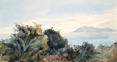 Landscape with Body of Water by Barbara Leigh Smith Bodichon