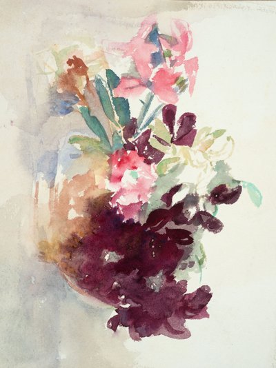 Pink and Purple Flowers by Barbara Leigh Smith Bodichon