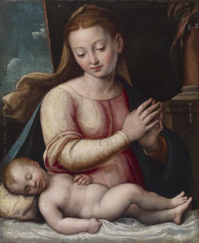 Madonna Adoring the Child, c.1580-1600 by Barbara Longhi