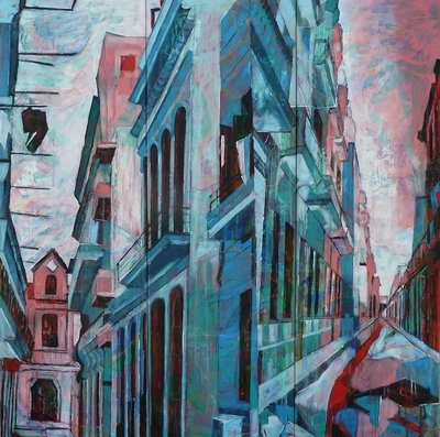 Vibrant City Corner by Barbara Piatti