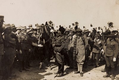 Benito Mussolini with His Fascists and Italo Balbo in Libya in Tripoli by Barbera La